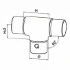 QRAIL liitmik MOD0307 90° torule 42,4x2mm AISI304 harjatud