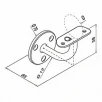 QRAIL käsipuu kinniti MOD0115 seinal torule Ø 42,4mm AISI304 harjatud
