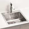 ALVEUS köögivalamu PURE 20, 465x525mm, F/S, roostevaba teras, satiin
