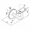 QRAIL käsipuu kinniti MOD0111 seinal torule Ø 42,4mm AISI304 poleeritud