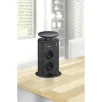 SCH EVOline Port pistikupesa torn, 3x230V + 1xUSB-A + C-Charger 5V 2,1A, must