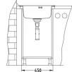 ALVEUS köögivalamu FORM 30, 510mm, I, roostevaba teras, satiin