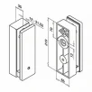 QRAIL EGS adapter MOD0763 klaasile 12-21.52mm AISI316