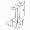 QRAIL postiots MOD4710 kandiline jäik AISI304