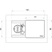 SCH EVOline Square80 pistikupesa, 1xSchuko+USB laadija, roostevaba
