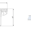 CDA leng Palermo klaasuksele L-2510mm toon RST viimistlus