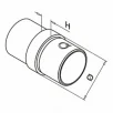 QRAIL liitmik MOD0790 torule 42,4x1,5mm AISI304 harjatud