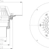 HL lamekatusekaev DN110mm, küttekaabliga (10-30W,230V), surverõngaga ühendusega - HL62.1/1