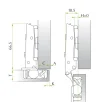 FGV Omnia hing pealekäiv 110° kruvi, puuring 45mm (PU 250)