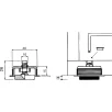 SCH Reguleerjalg (puuritav) H2-14mm, Ø40mm, kandevõime 150kg, must