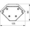 SCH EVOline V-Port pistikupesa, 3xSchuko, roostevaba