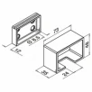 QRAIL EGS led otsakate MOD6505 seinale kinnitus reelingule 65x40mm toon alum.