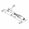 QRAIL pinguti MOD7500 trossile 3,2mm M6 keermega AISI304 harjatud