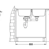 ALVEUS köögivalamu ELEGANT 70, 1110x510mm, I, roostevaba teras, satiin