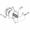 QRAIL punktkinnitus MOD0746 torule Ø 33,7mm 6-16mm klaasile AISI304 harjatud