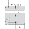 BLUM Clip kinnitusplaat D0mm (kruvi) 173L6100