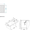 ALVEUS köögivalamu GALEO 20, 790x500mm, I, roostevaba teras, satiin