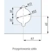 CDA nurgalukk vertikaalne 8-10 mm klaasile poleeritud kroom