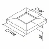 QRAIL kate MOD4511, torule50x50mm AISI316 harjatud