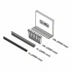 QRAIL EGS 3KN tihendite komplekt klaasile 21,52mm pikkusele 5m, must