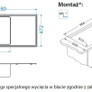 ALVEUS köögivalamu STRICTO 30, 980x472mm, vasak, pealt paigaldatav (F/S), roostevaba teras, satiin