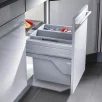 HAILO Euro Cargo S 450 prügikastisüsteem 19L/19L+katteplaat metall, helehall